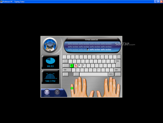 Typing tutor for pc